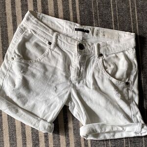 Sisley White Jean Shorts for Women